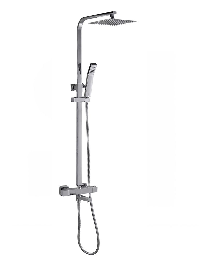 Bliss Twin Head Shower With Bath Filler - Chrome