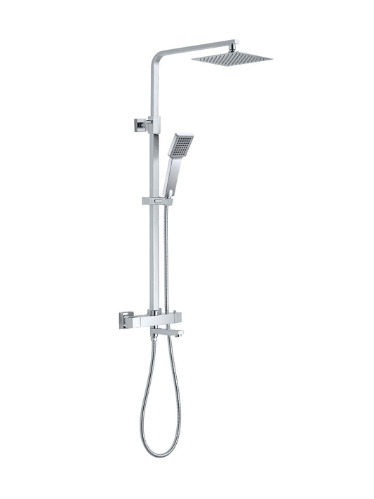 Bliss Twin Head Shower With Bath Filler - Chrome