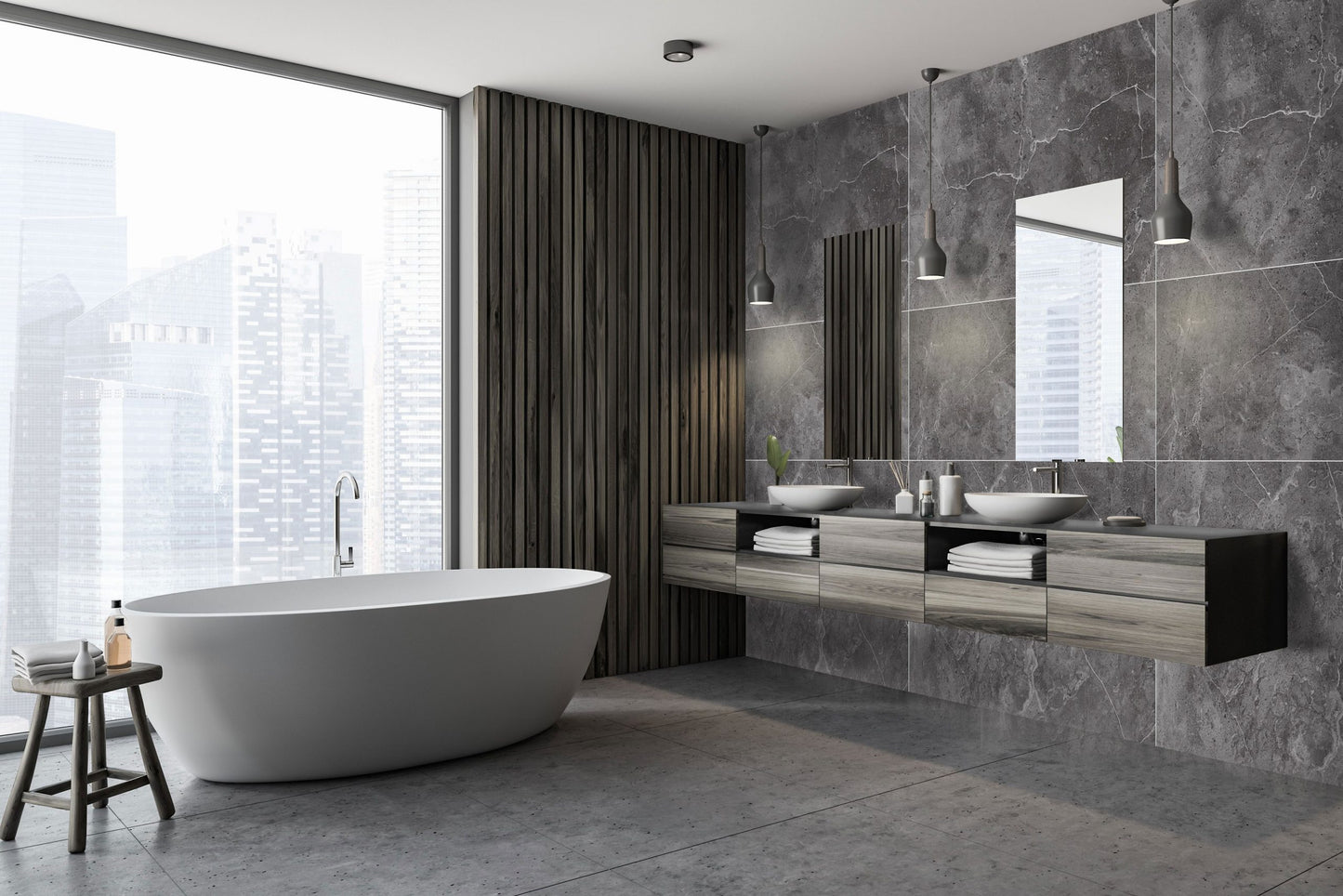 1M X 2.4M Honeycomb Grey Lux Panel