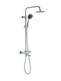 Hampton Twin Head Shower With Bath Filler - Chrome