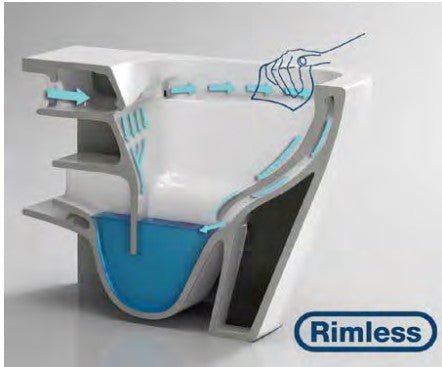 Branch Rimless Fully Back To Wall Pan With Cistern And Soft Close Seat